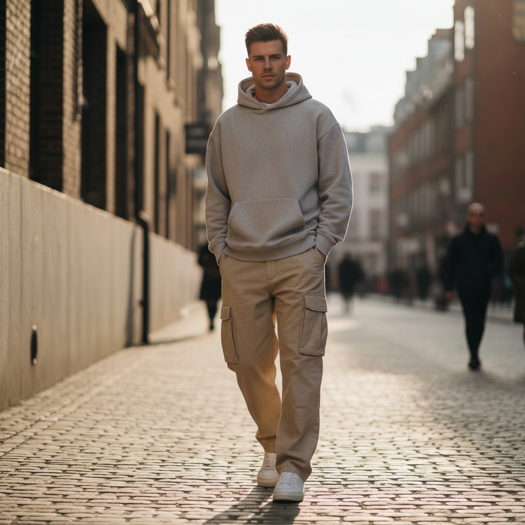 Sand Beige Cargo Pants