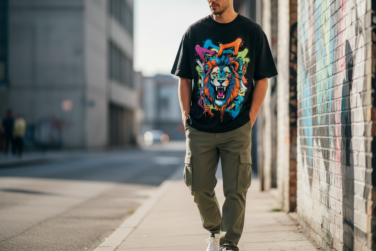 Black Graphic T-Shirt