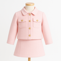 Light pink jacket and skirt set