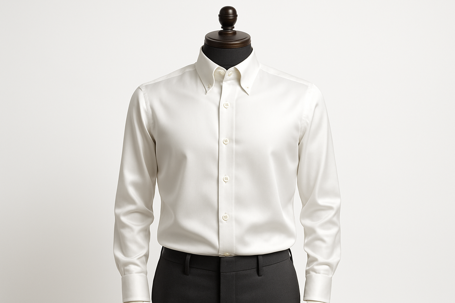 White silk shirt